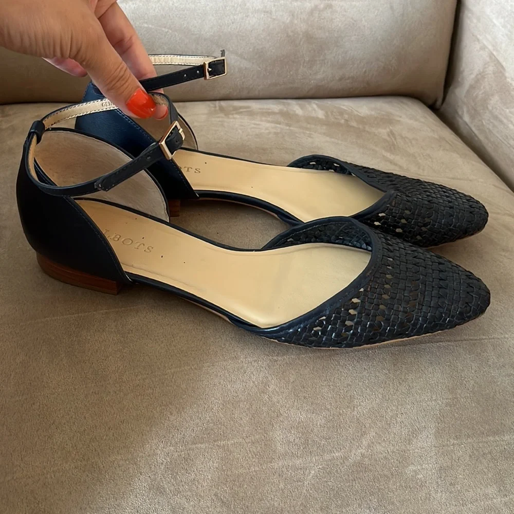Talbots Black Woven Flats - Picture 3 of 8